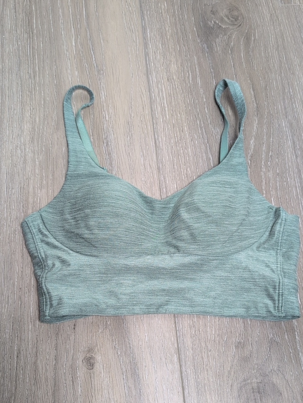 PINK Victoria's Secret Heathered Blue Wireless Sports Bralette